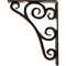 Ekena Millwork Tristan Wrought Iron Bracket, (Triple center brace), Antiqued Brass 2"W x 7 1/2"D x 10"H BKTM02X07X10TTNABS - alternate 3